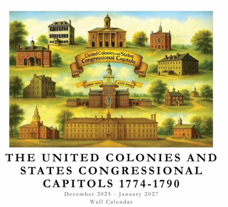 Image 1 of United Colonies & States Capitols Calendar
