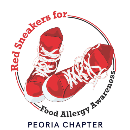 Red Sneakers For Food Allergy Awareness - Peoria Chapter logo