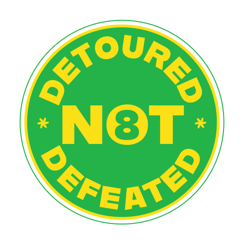 Detoured NOT Defeated logo