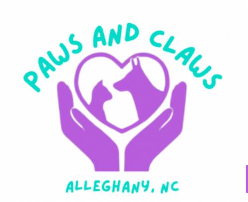 Paws and Claws, Alleghany NC logo