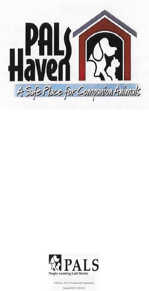 People Assisting Lodi Shelter logo