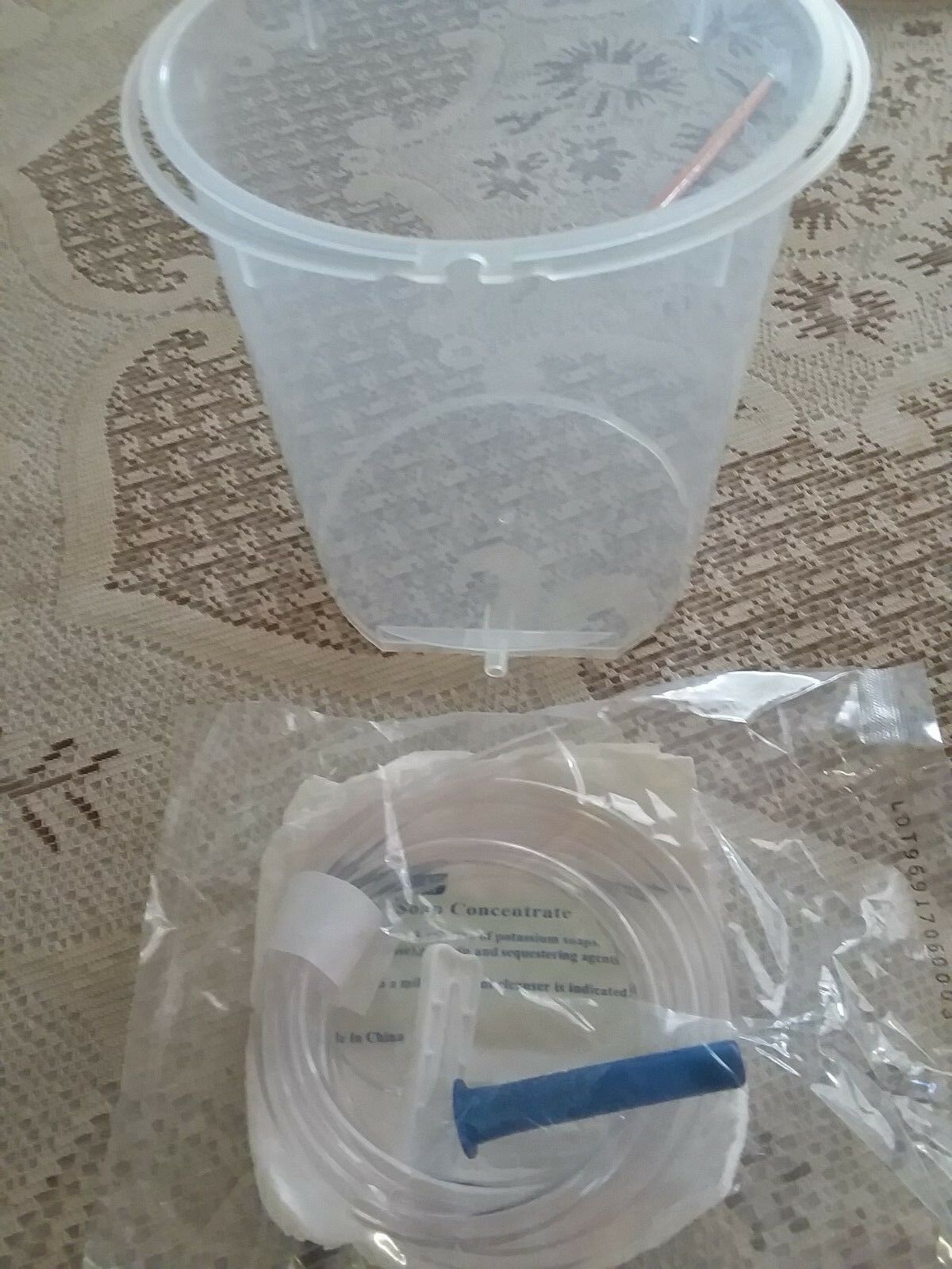 Enema Bucket 1500mls W Castile Soap PayPal