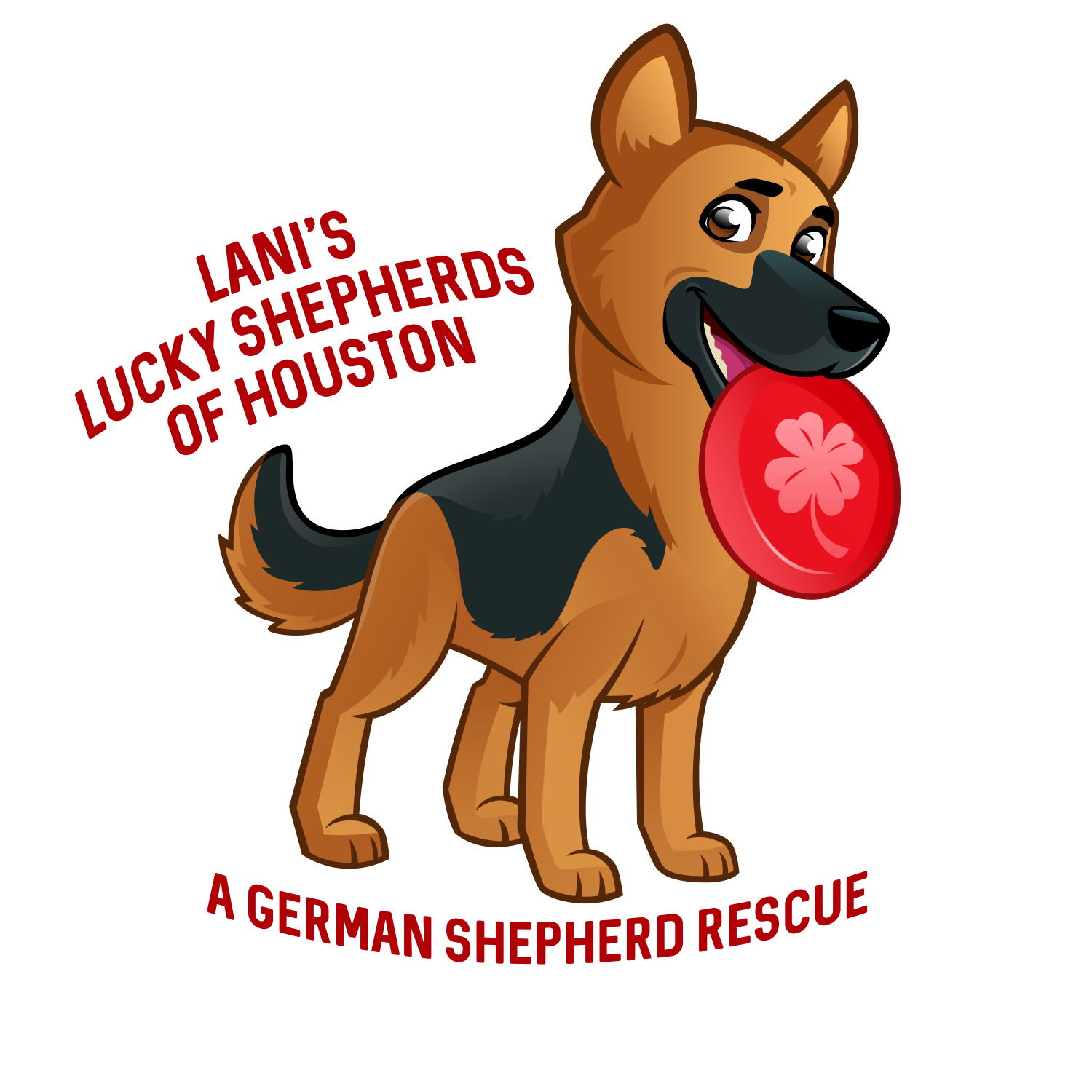 Lani's Lucky Shepherds of Houston - A German Shepherd Dog Rescue logo