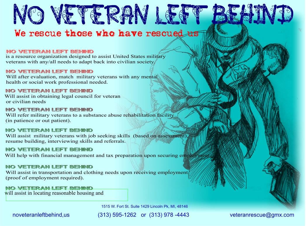NO VETERAN LEFT BEHIND logo