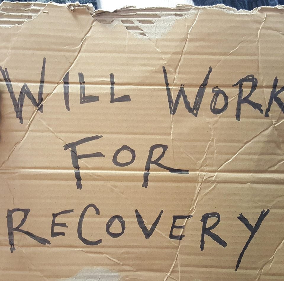 Will Work for Recovery logo