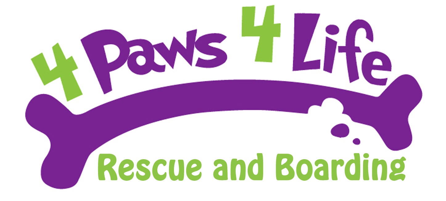 4 Paws 4 Life Rescue and Boarding logo