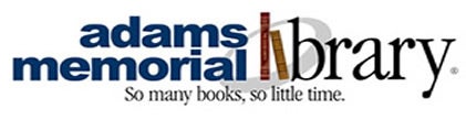 ADAMS MEMORIAL LIBRARY logo