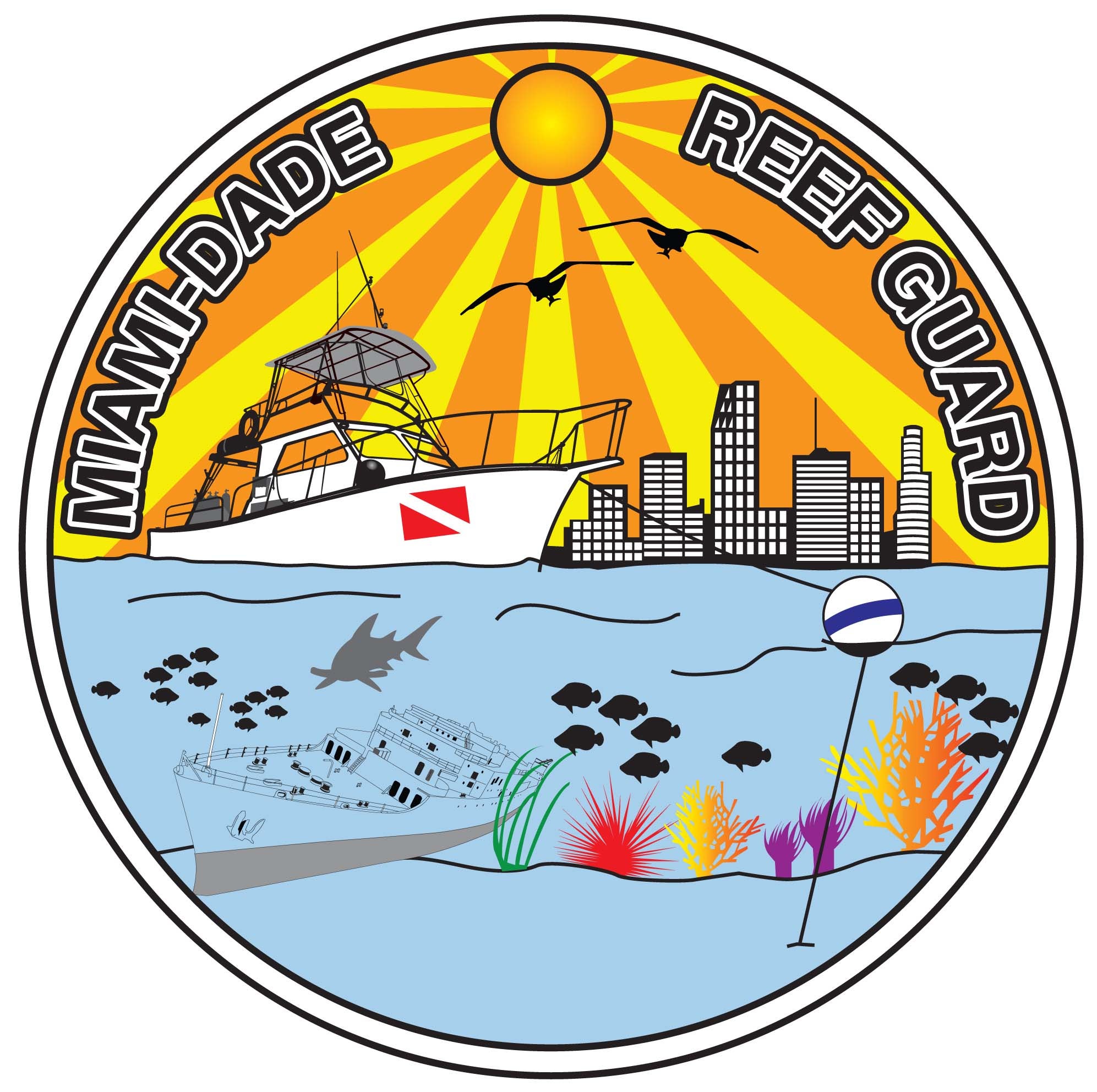 Miami Dade Reef Guard Association logo