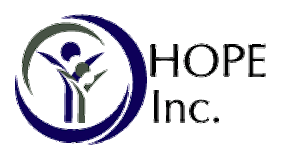H.O.P.E, Inc. (Helping Other People be Empowered) logo